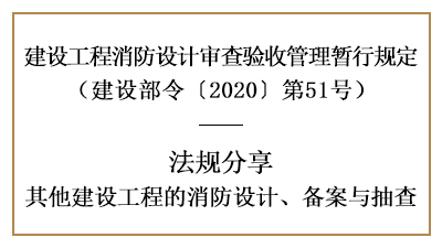 關于其他建設工程的消防設計、備案與抽查詳情-四川國晉消防分享