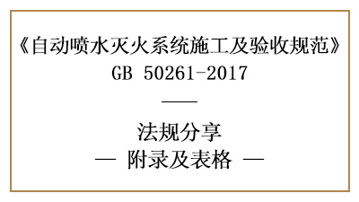 自動噴水滅火系統(tǒng)施工及驗收相關(guān)表格附錄—四川國晉消防